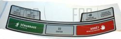 CONSOLE STICKER, CONSOLE COVER, DOWN, - Product Image