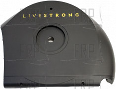 Cover, R, ABS, mold BLACK, LIVESTRONG, EP525 - Product Image