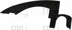 Cover;Console Mast;L;inside;ABS;75140 ; - Product Image