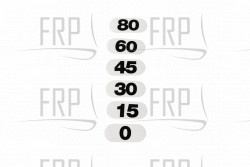 DECAL: 0,15,30,45,60,80 - Product Image