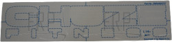 Decal: Blue uph. Chuze Fitness - Product Image