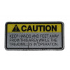 6008796 - Decal, Caution, Hand & Feet - Product Image