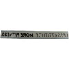 Decal; Chuze Treadmill Less More ID SR30 - Product Image