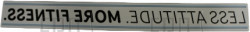 Decal; Chuze Treadmill Less More ID SR30 - Product Image