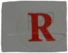 Decal Handlebar RIGHT RED WORD/WHITE BAS - Product Image