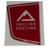 Decal, Incline/Decline - Product Image