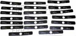 Decal, Label, Set, 295LB - Product Image
