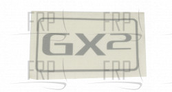 Decal, Logo, GX2 - Product Image