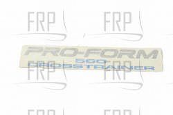 Decal, Motor Cover - Product Image