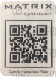 Decal; QR G3 -S72_7 Seated Leg Curl - Product Image