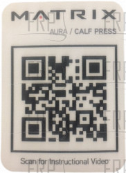 Decal; QR G3 -S77_7 Calf Press - Product Image