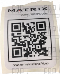 Decal, QR, G7-S40-02 Biceps Curl - Product Image