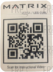 Decal; QR VS-S72 Leg Curl - Product Image