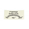 Decal, Ramp, Adjustable - Product Image Decal, Ramp, Adjustable - Product Image