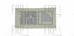 Decal, Space Saver - Product Image