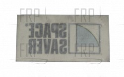 Decal, Spacesaver - Product Image