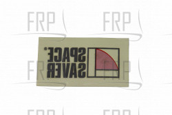 DECAL, 'SPACESAVER" - Product Image