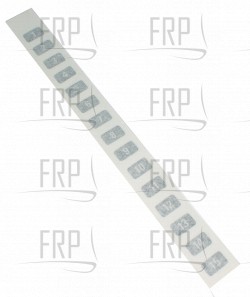 Decal strip, weight plate #1-15 - Product Image