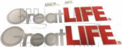 Decal; Treadmill GreatLife RHS ID SR30 - Product Image