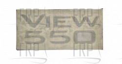 Decal, View 550, Right - Product Image