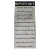 Decal, Warning - Product Image Decal, Warning - Product Image