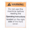 Decal, Warning, Small, COD - Product Image