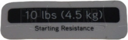 Decal, Weight, 10lbs 4.5KG , Starting R - Product Image