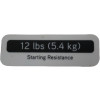 Decal, Weight, 12LBS, starting resistan - Product Image