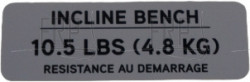 Decal Weight French PL01KM-G3 - Product Image