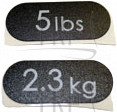 Decal, Weight Plates, 10 Pounds - Product Image