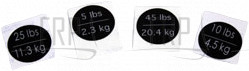 Decal, Weight Storage [FW10,11,62,63,72,73,94] - Product Image