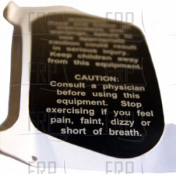 Decal(Warning label for console) - Product Image