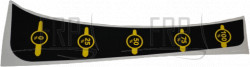 DIRECTION LABEL, ROM ADJUSTICAL, COATED, R - Product Image