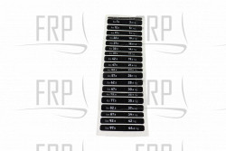 DIRECTION LABEL, WEIGHT, WEIGHT PLATE, 20 - Product Image