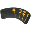 Direction Label;Back Pad Adjustable;110x - Product Image