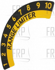 Direction Label;cam adjustable;;;PC;;;GM - Product Image