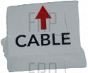 Direction Label;Console Mast;23mmx17mm;; - Product Image