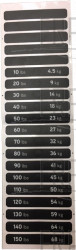 Direction Label;Weight Plate;20lbs~150lb - Product Image