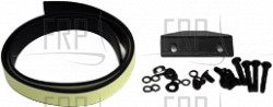 Elastomer, Side Rail, 1, PVC, - Product Image