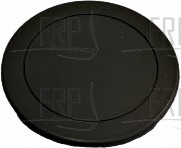 END CAP, ROUND PLATE, ABS/PA746, SL/GY/8054 - Product Image