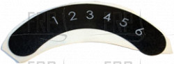 FOOT PAD ADJUSTABLE DECAL - Product Image