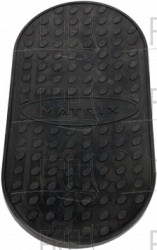 Foot pad, Rubber, Black - Product Image