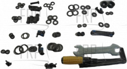 hardware set, Blister, EP534 - Product Image