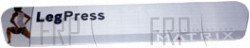 Instruction Decal;Rear - Product Image