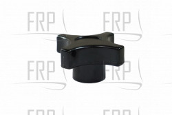 Knob, 2" OD x 1" Tall, Female insert 3/8-24 - Product Image