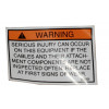 18000871 - Label, Cable Wear Warning - Product Image