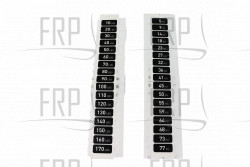 LABEL, WEIGHT PLATE 170 LB, S-LINE - Product Image
