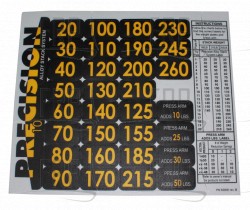 Labels, Weight Stack, Standard - Product Image
