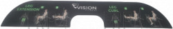 leg extension/curl placard-English - Product Image