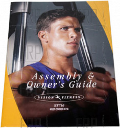 MANUAL ASSEMBLY/OWNER ST710 - Product Image